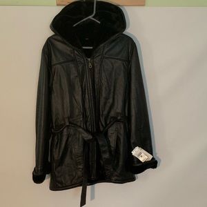 WILSON’S LEATHER- GENEVIEVE BELTED LEATHER JACKET
